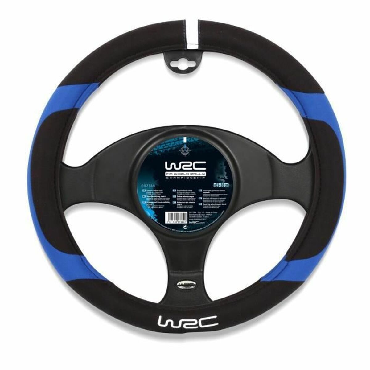 Rattöverdrag WRC IMP007384 Svart/Blå Ø 38 cm - 3