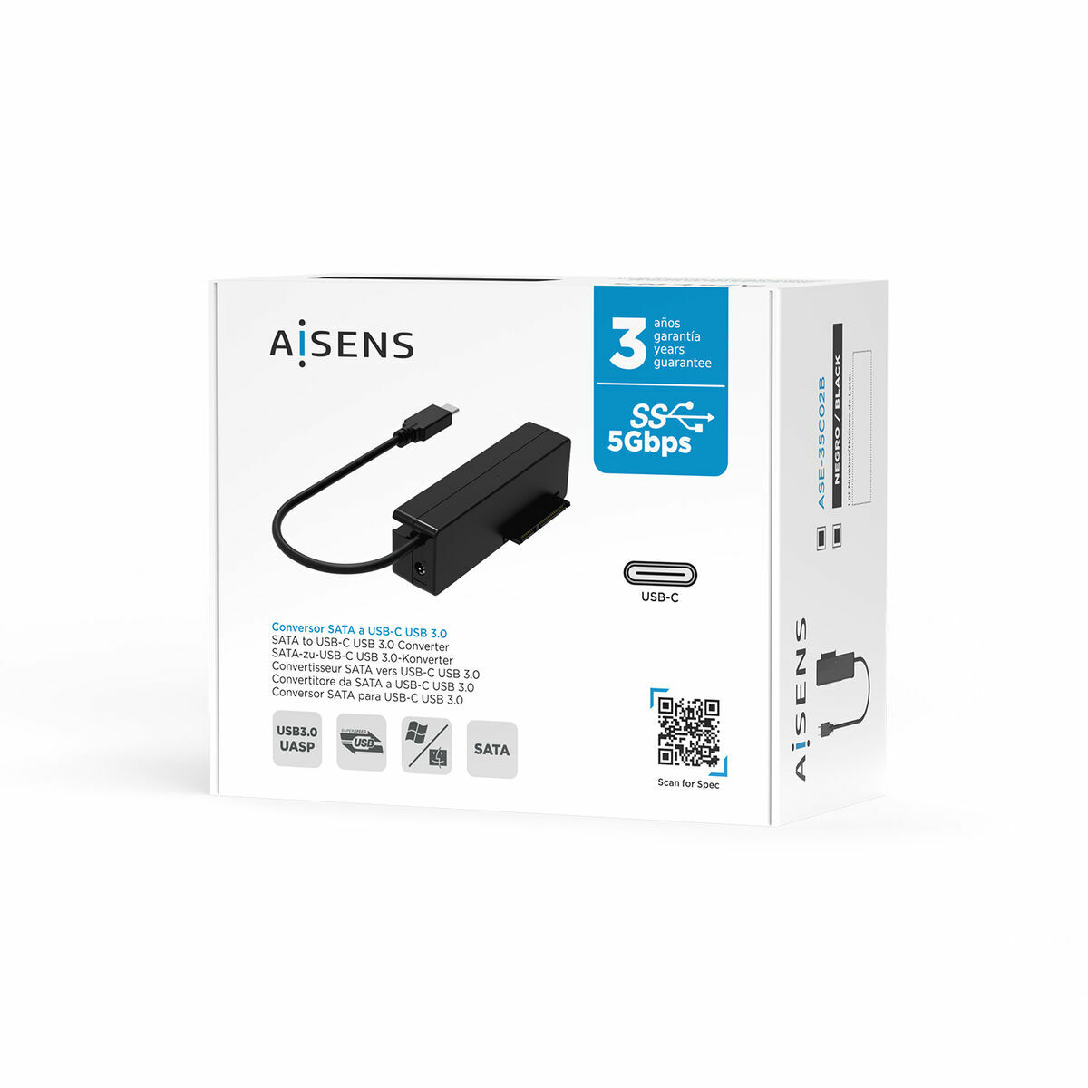 Hårddiskfodral Aisens ASE-35C02B - 3