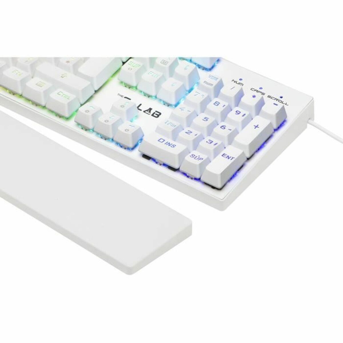 Mekaniskt tangentbord The G-Lab KEYZ RUBIDIUM Vit Azerty Franska - 3