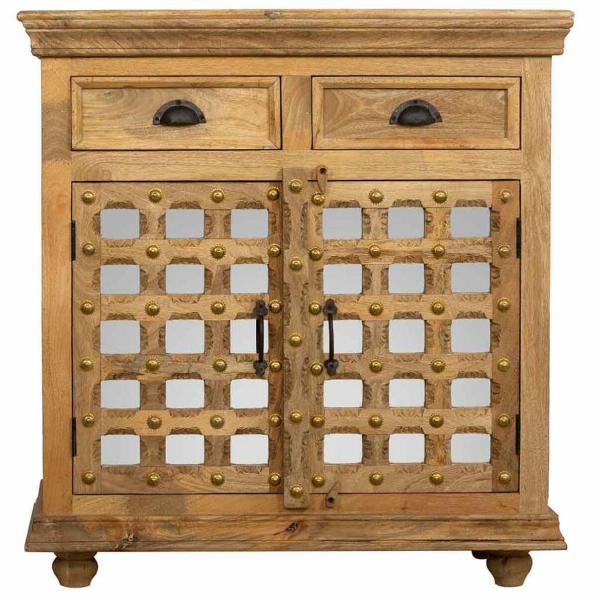 Hallmöbel med lådor Alexandra House Living Brun Mangoträ 95 x 100 x 44 cm - 3