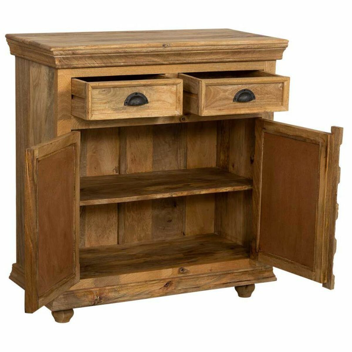 Hallmöbel med lådor Alexandra House Living Brun Mangoträ 95 x 100 x 44 cm - 2