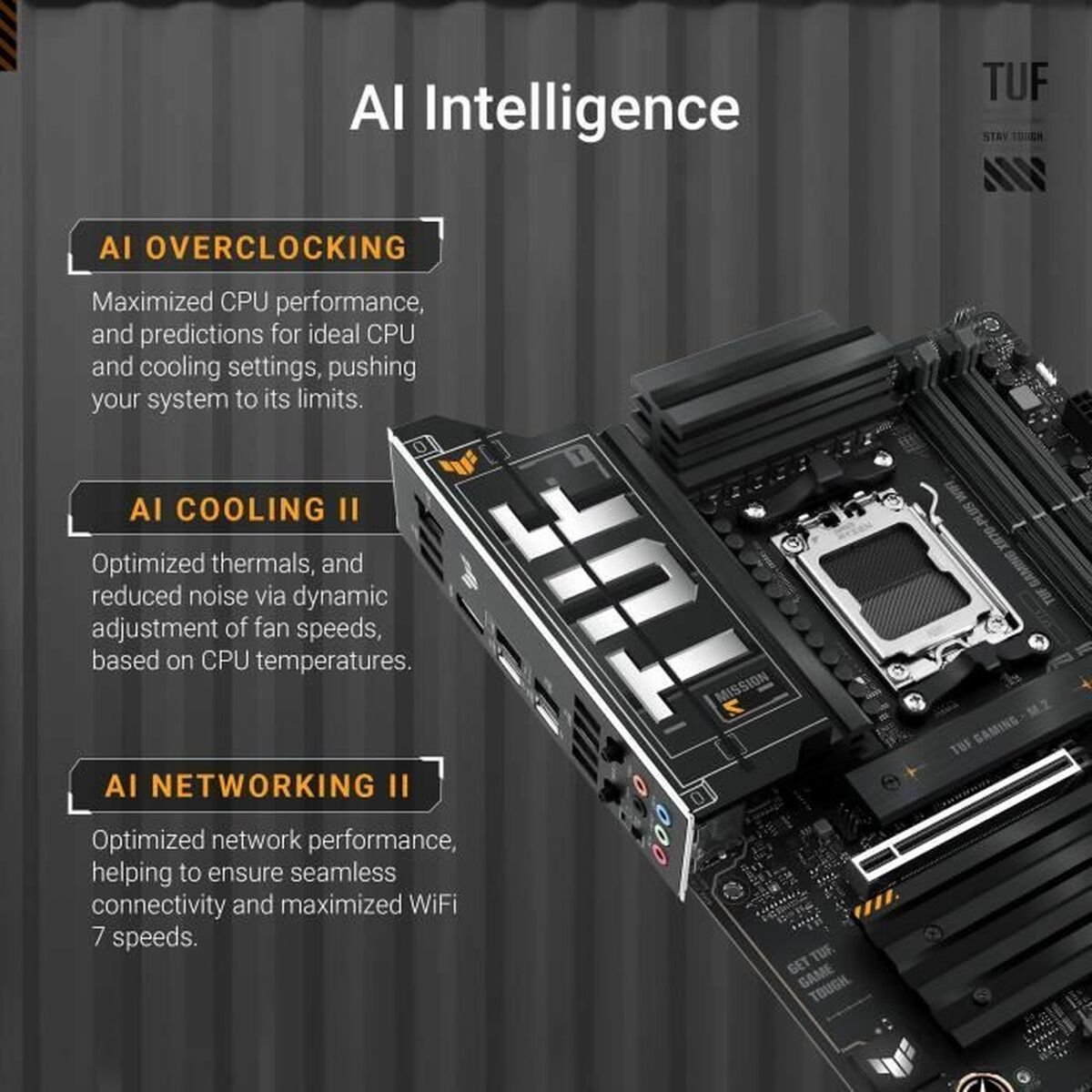 Moderkort Asus TUF GAMING X870-PLUS WIFI AMD AM5 AMD - 2