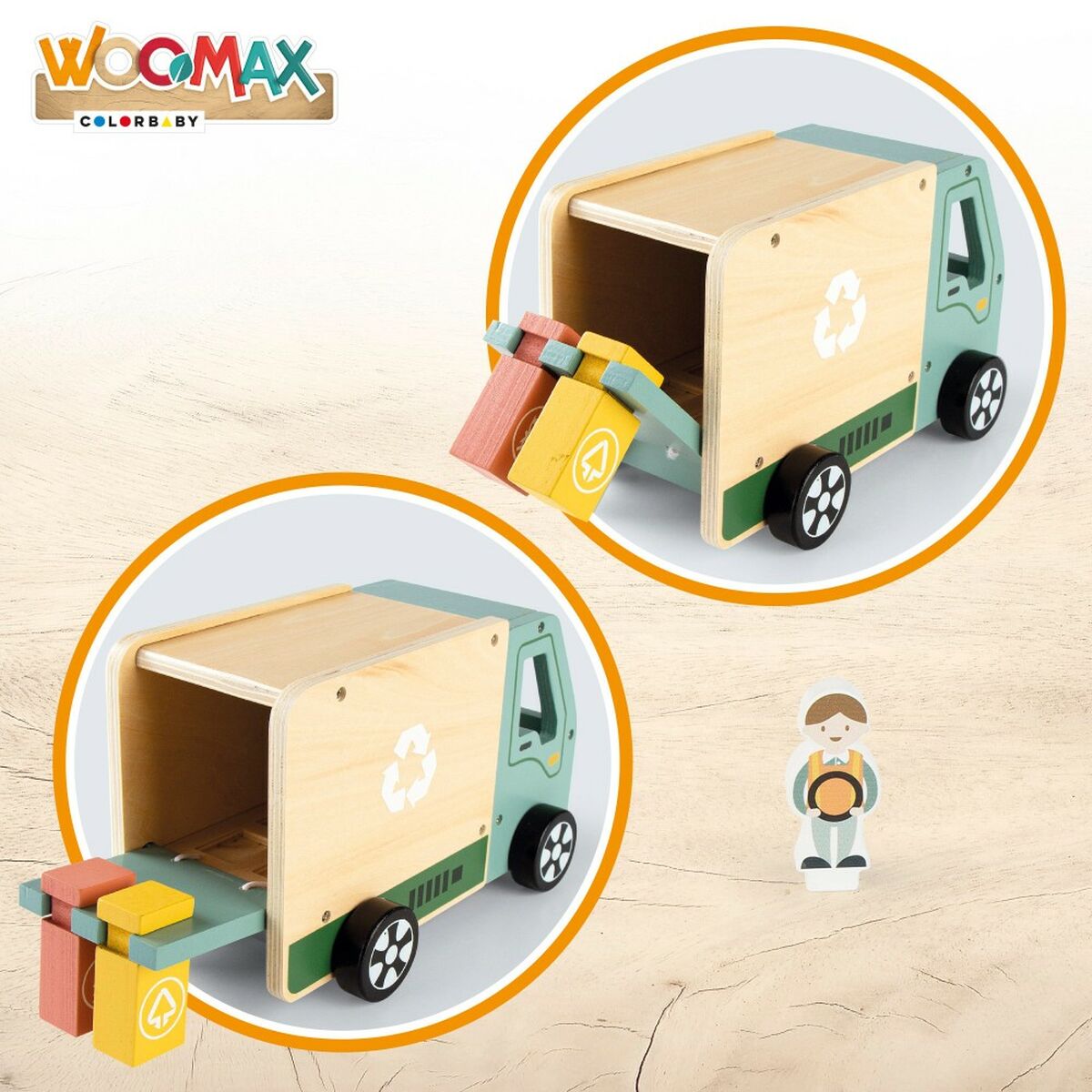 Sopbil Woomax Leksak 8 Delar 24 x 15 x 13,5 cm (4 antal) - 11