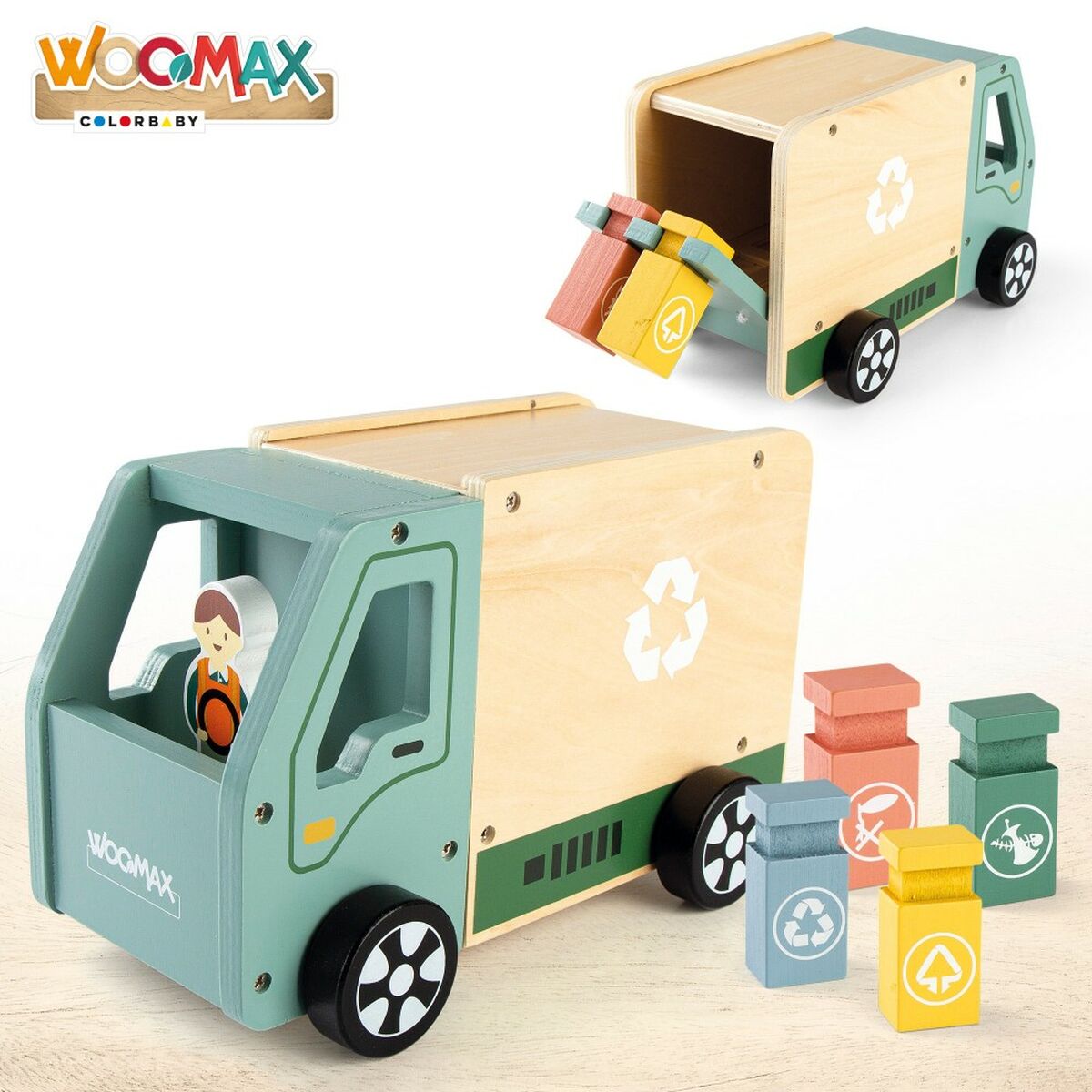 Sopbil Woomax Leksak 8 Delar 24 x 15 x 13,5 cm (4 antal) - 10