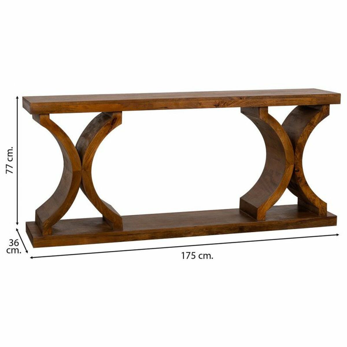 Mottagare Alexandra House Living Brun 175 x 77 x 36 cm - 3