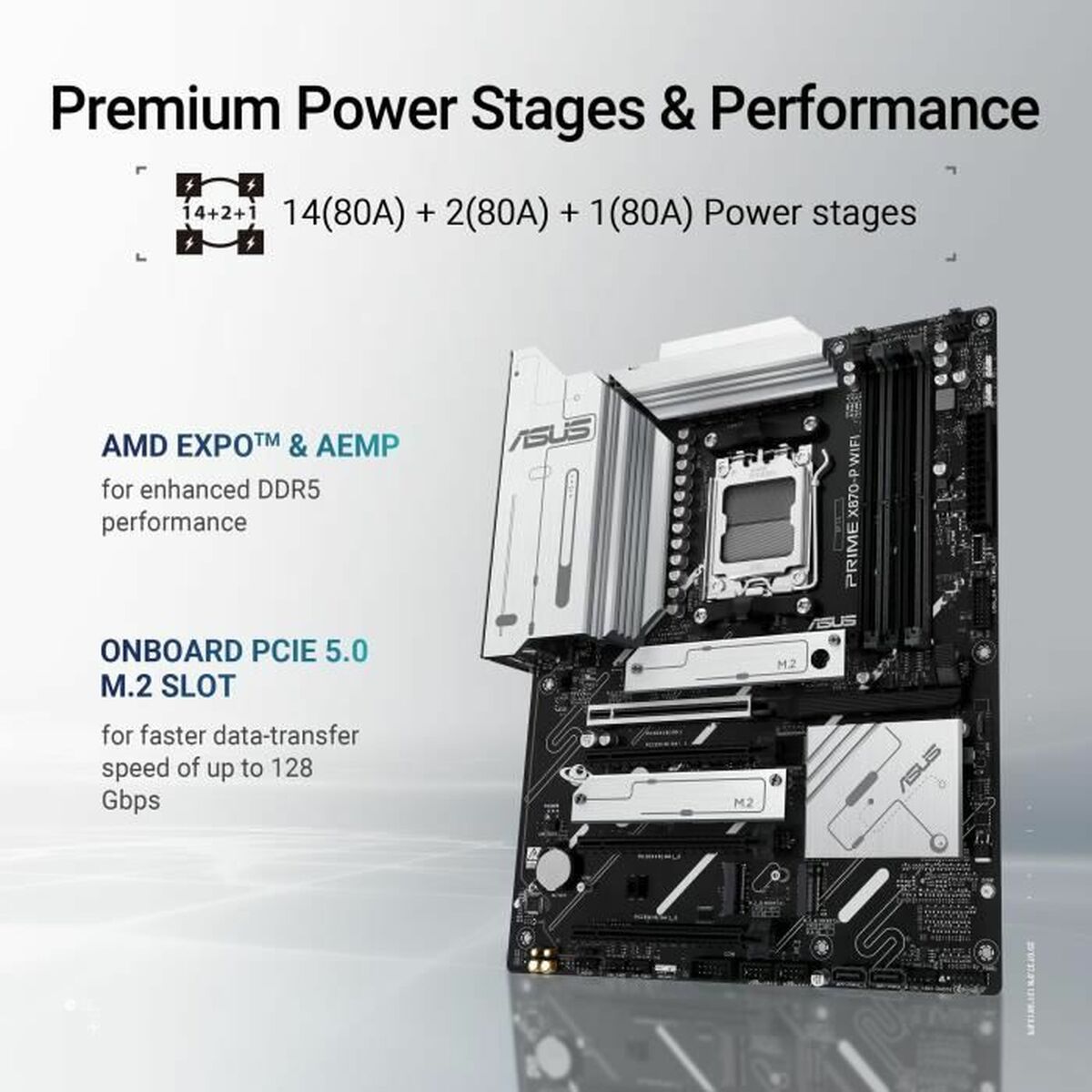 Moderkort Asus PRIME X870-P WIFI AMD AMD AM5 - 3