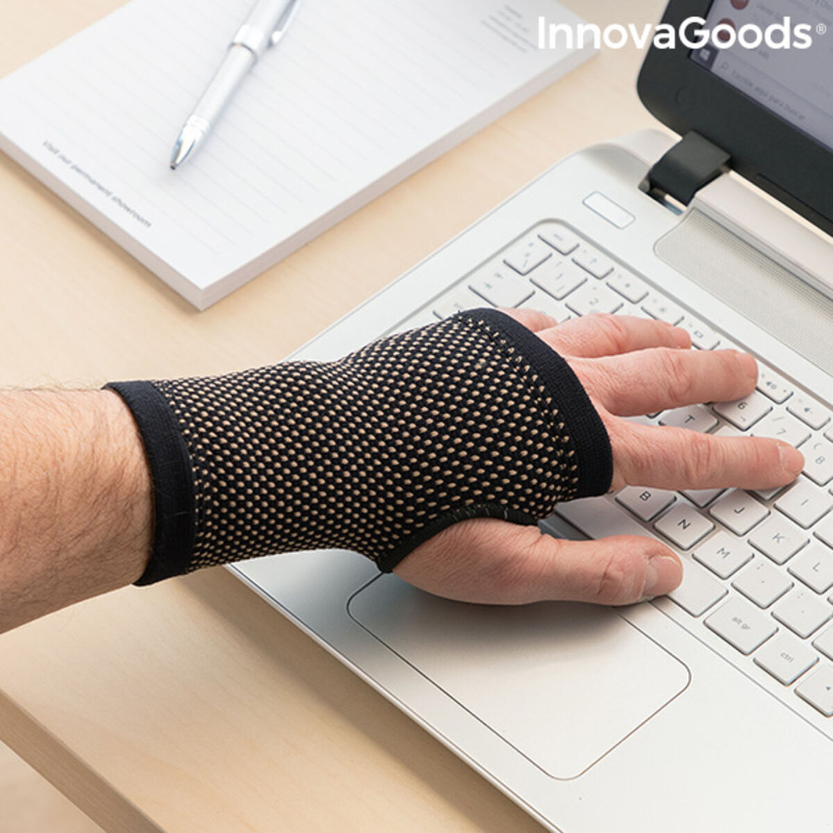 Armband med koppartråd och bambukol Wristcare InnovaGoods - 2
