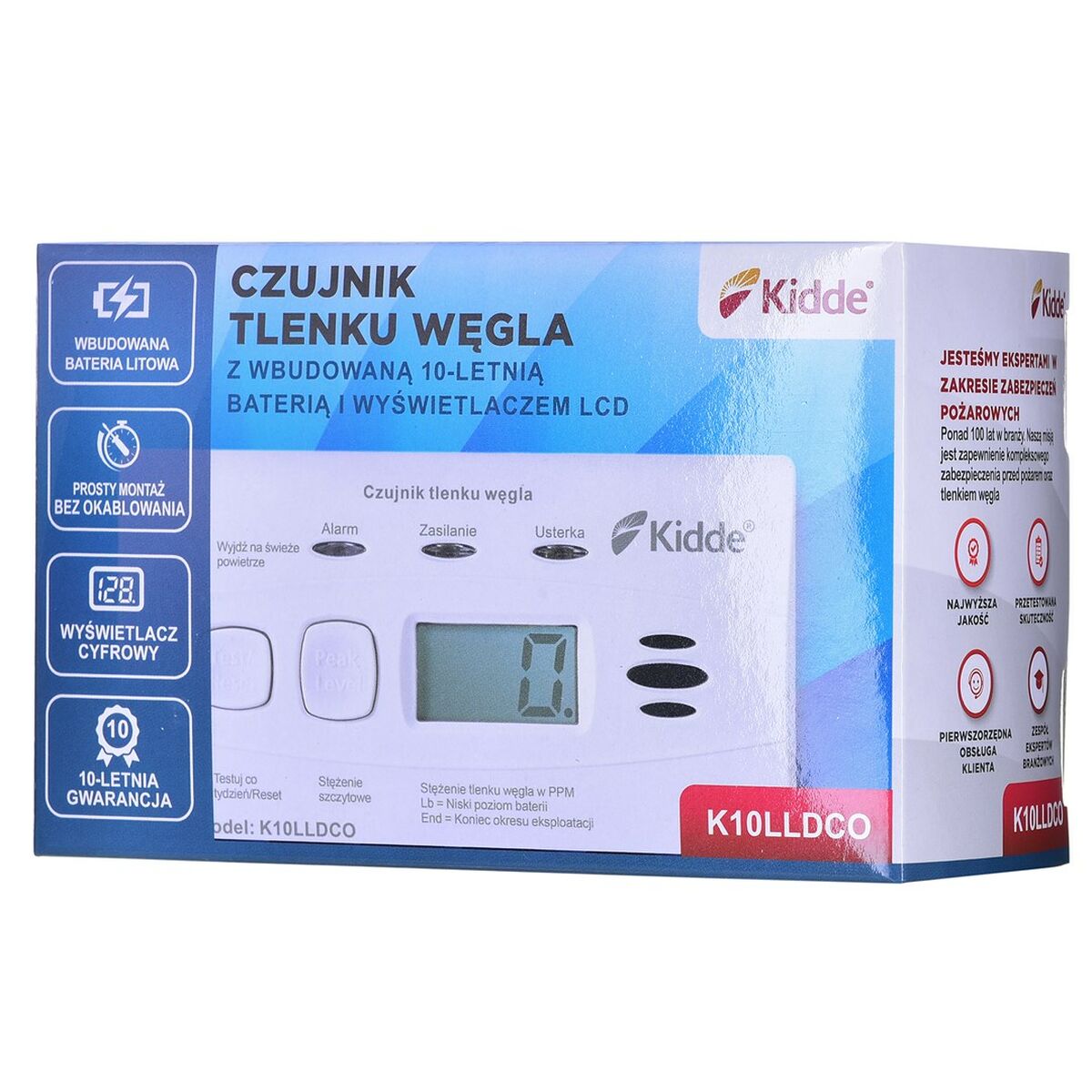 Kolmonoxid-detektor Kidde K10LLDCO - 2