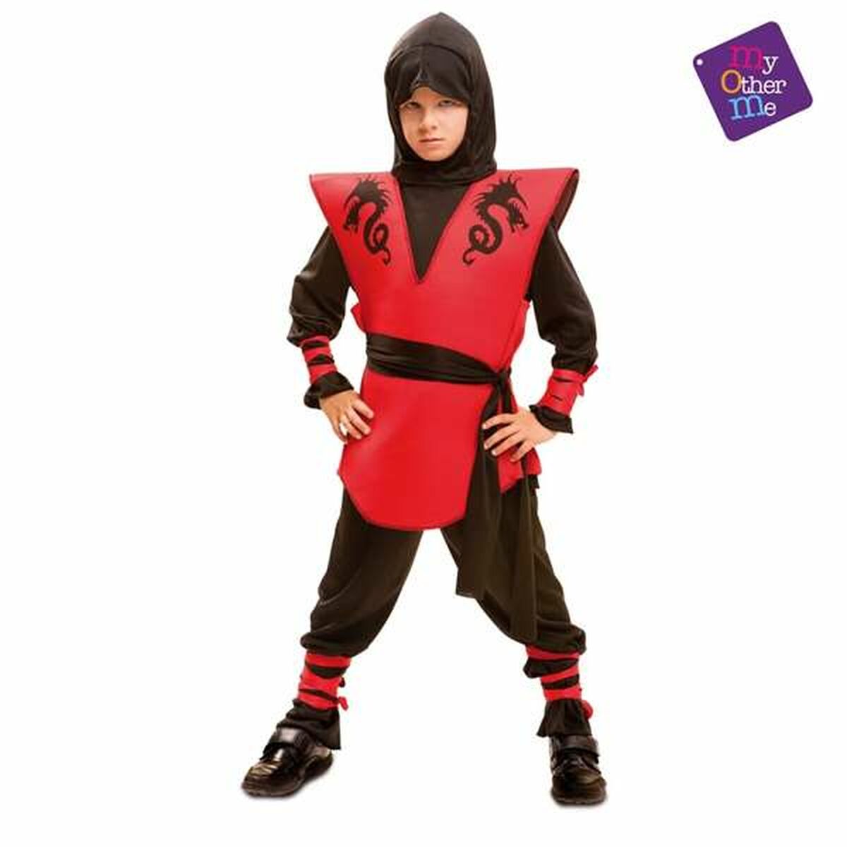 Maskeraddräkt för barn My Other Me Ninja Drake 6 Delar - 2