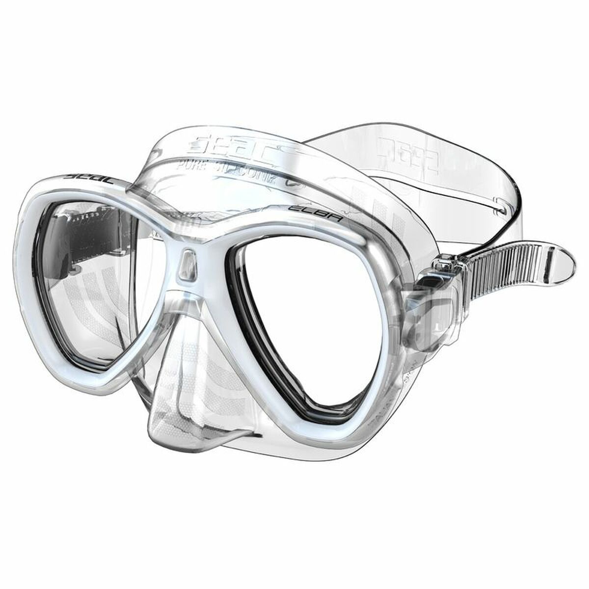 Dykarmask Seac Elba Vit