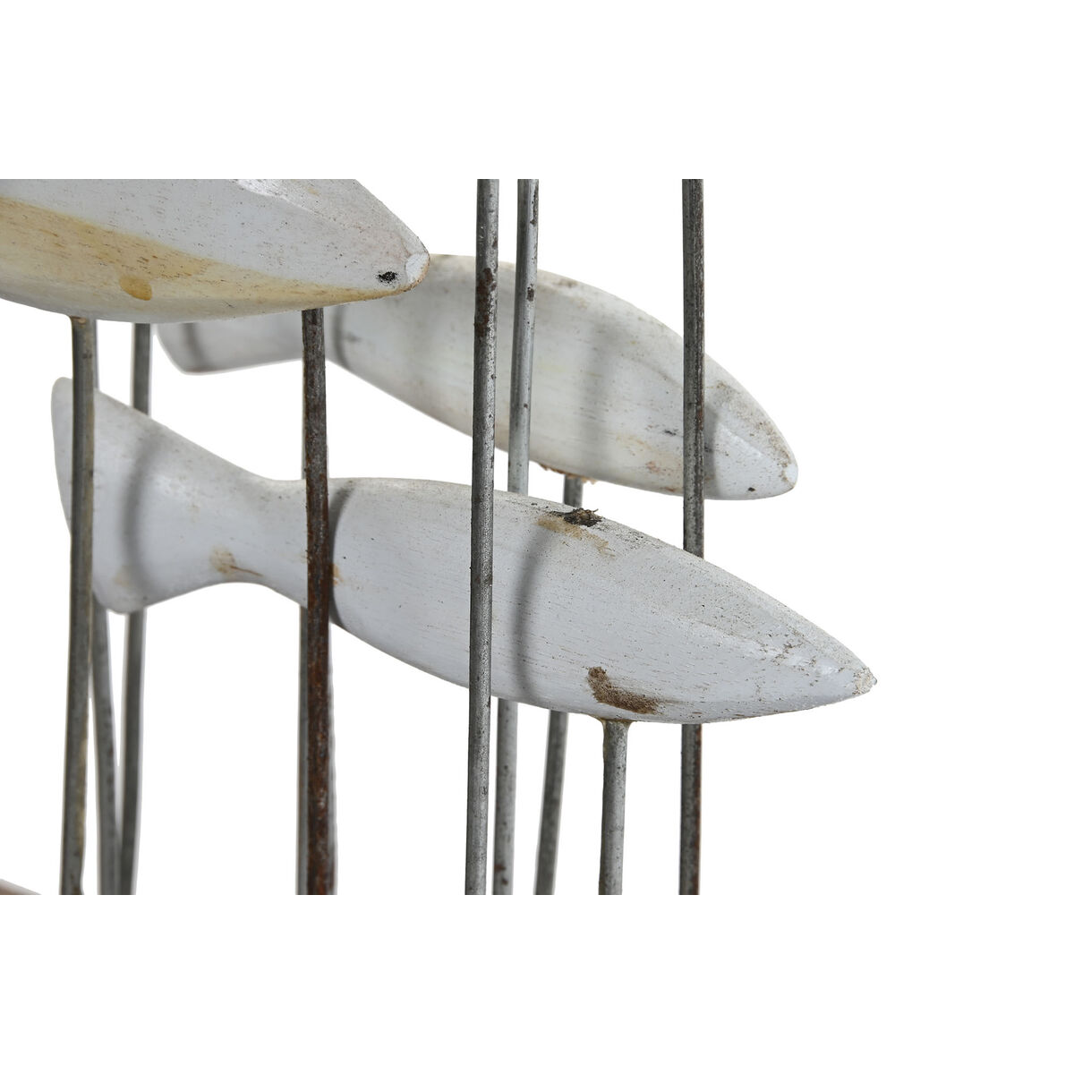 Prydnadsfigur Home ESPRIT Vit Brun Spiraler 45 x 15 x 100 cm - 2