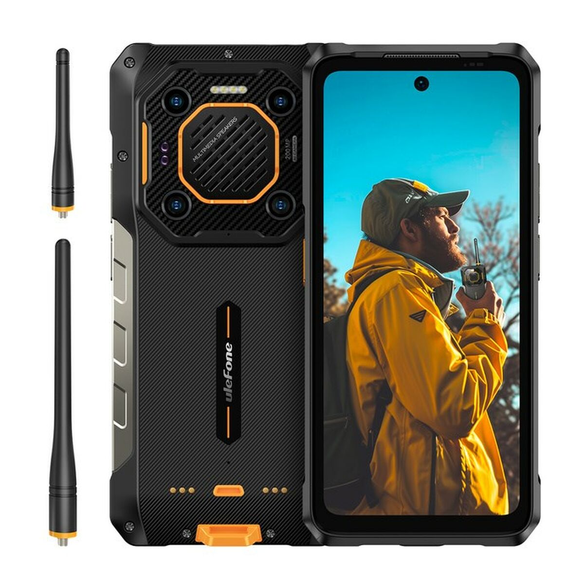Smartphone Ulefone UF-A26UWT/BK 6,78" Mediatek Dimensity 8020 12 GB RAM 512 GB Svart Orange