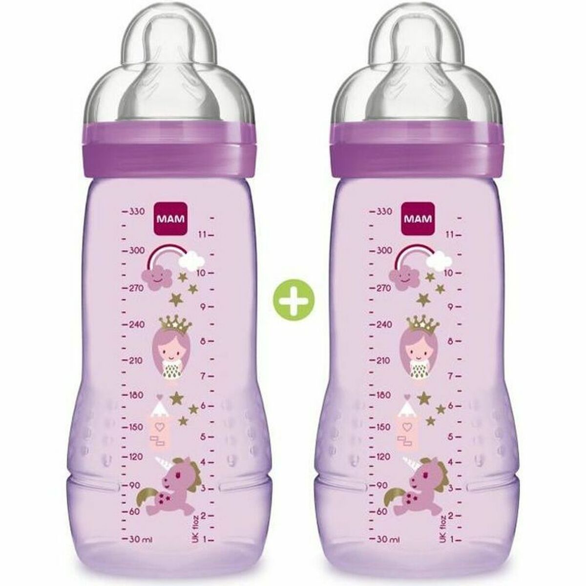 Set med nappflaskor MAM 330 ml - 2