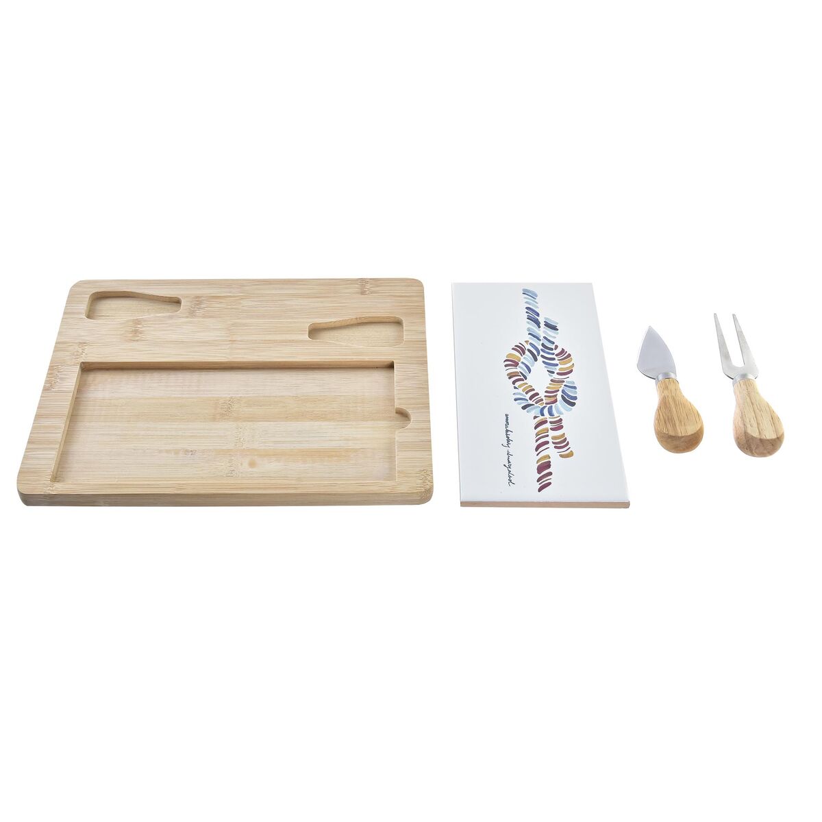 Ostbricka DKD Home Decor Bambu Stengods 24,5 x 20 x 1,2 cm Sjöman - 3