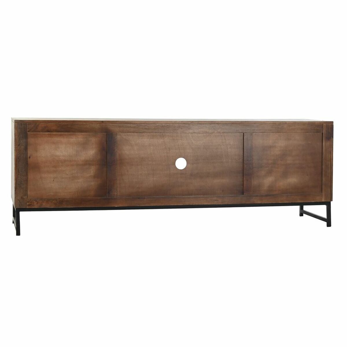 TV-möbler DKD Home Decor 180 x 40 x 60 cm Svart Metall Vit Mangoträ - 3