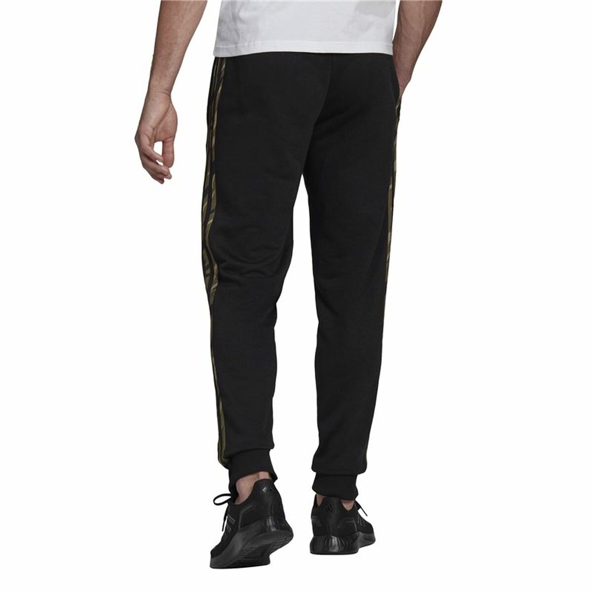Långa träningsbyxor Adidas Essentials Camo Print Svart Män - 4