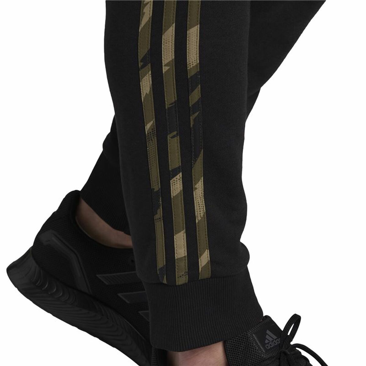 Långa träningsbyxor Adidas Essentials Camo Print Svart Män - 6