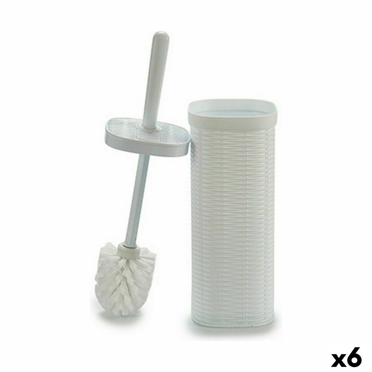 Toalettborste Stefanplast Elegance Vit Plast 11,5 x 40,5 x 11,5 cm (6 antal) - 3