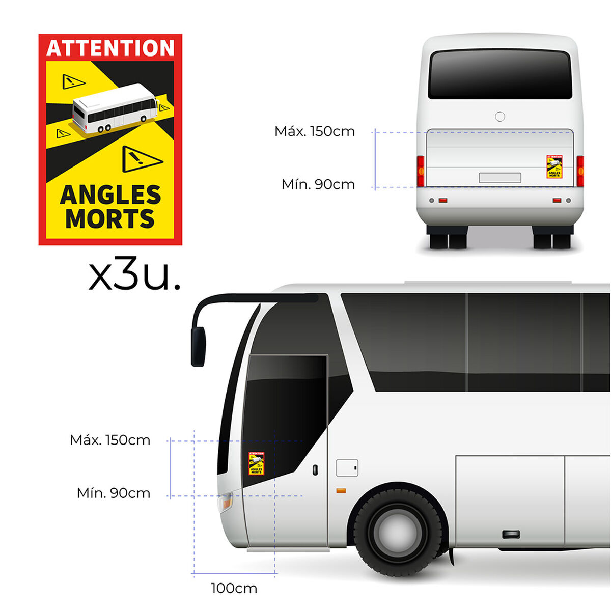 Lim EDM 02192 Angles Morts 17 x 25 cm Buss 3 antal - 4