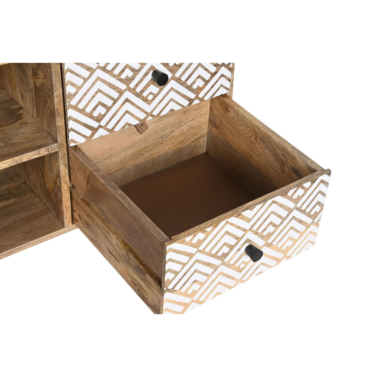 TV-möbler DKD Home Decor 135 x 40 x 55 cm Naturell Vit Mangoträ - 4
