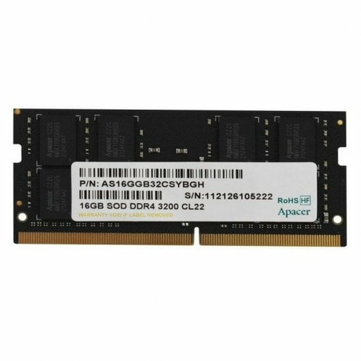 RAM-minne Apacer ES.16G21.GSH 16 GB DDR4 3200 MHz