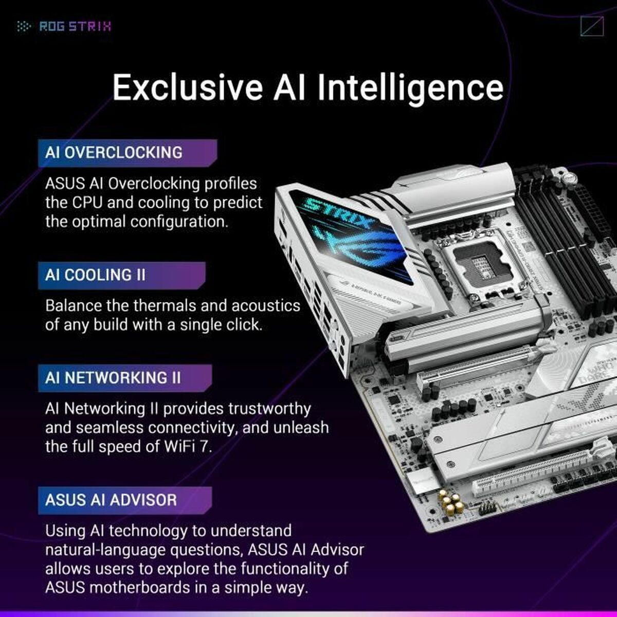 Moderkort Asus STRIX Z890-A GAMING WIFI LGA 1851 - 2