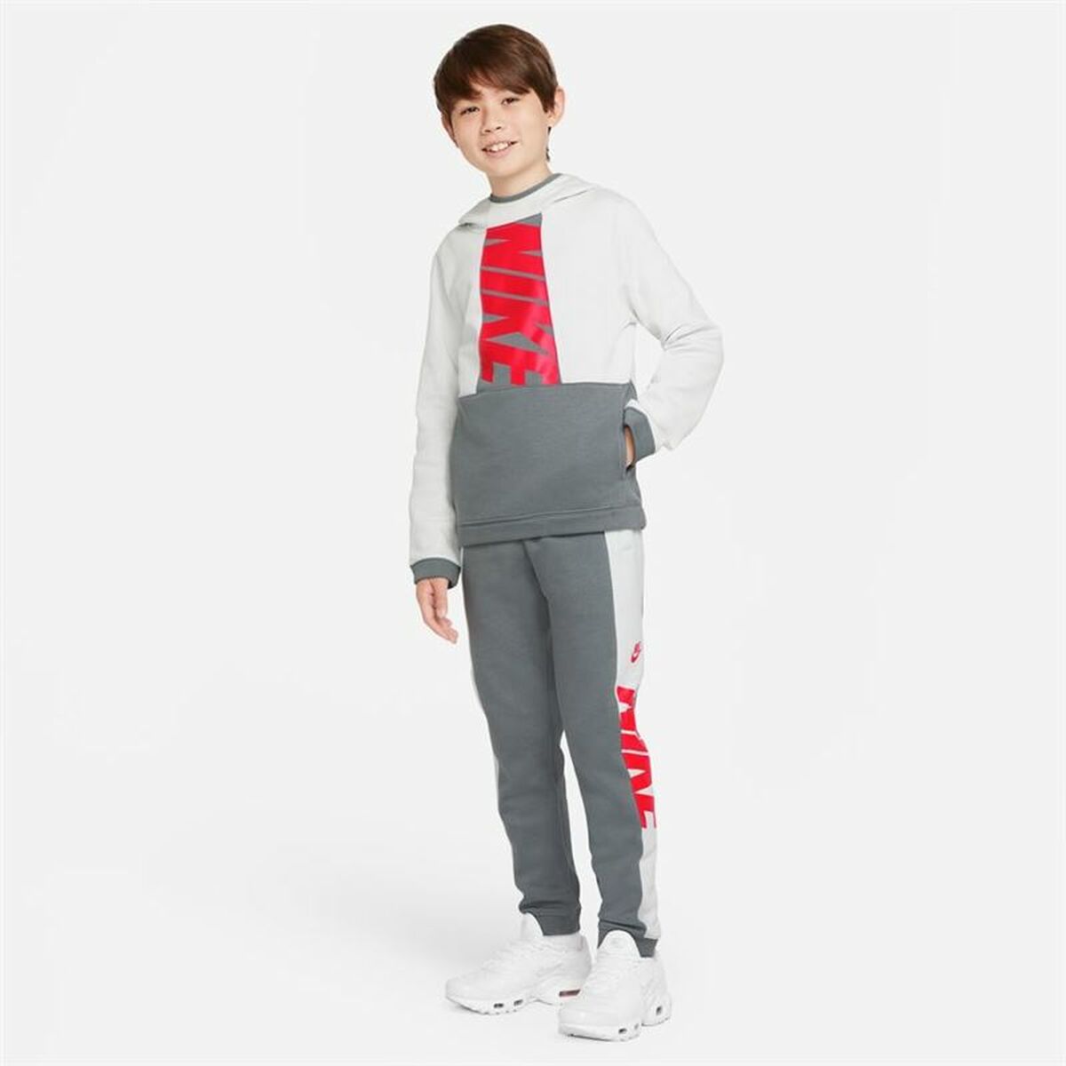 Nederdel träningsoverall för barn Nike Sportswear  Vit Mörkgrå - 6
