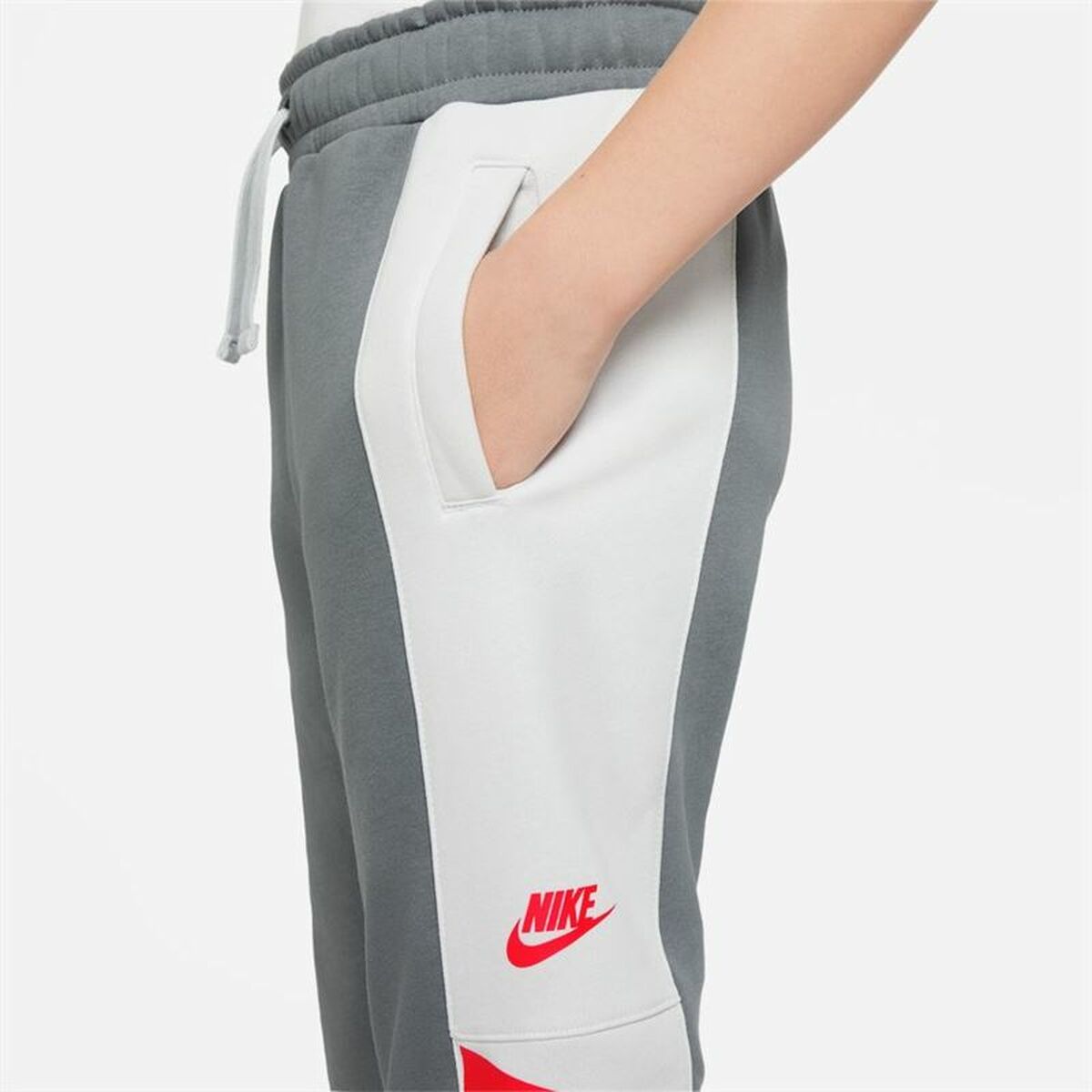 Nederdel träningsoverall för barn Nike Sportswear  Vit Mörkgrå - 5