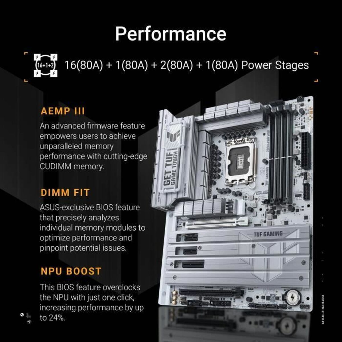 Moderkort Asus TUF GAMING Z890-PRO WIFI LGA 1851 - 3