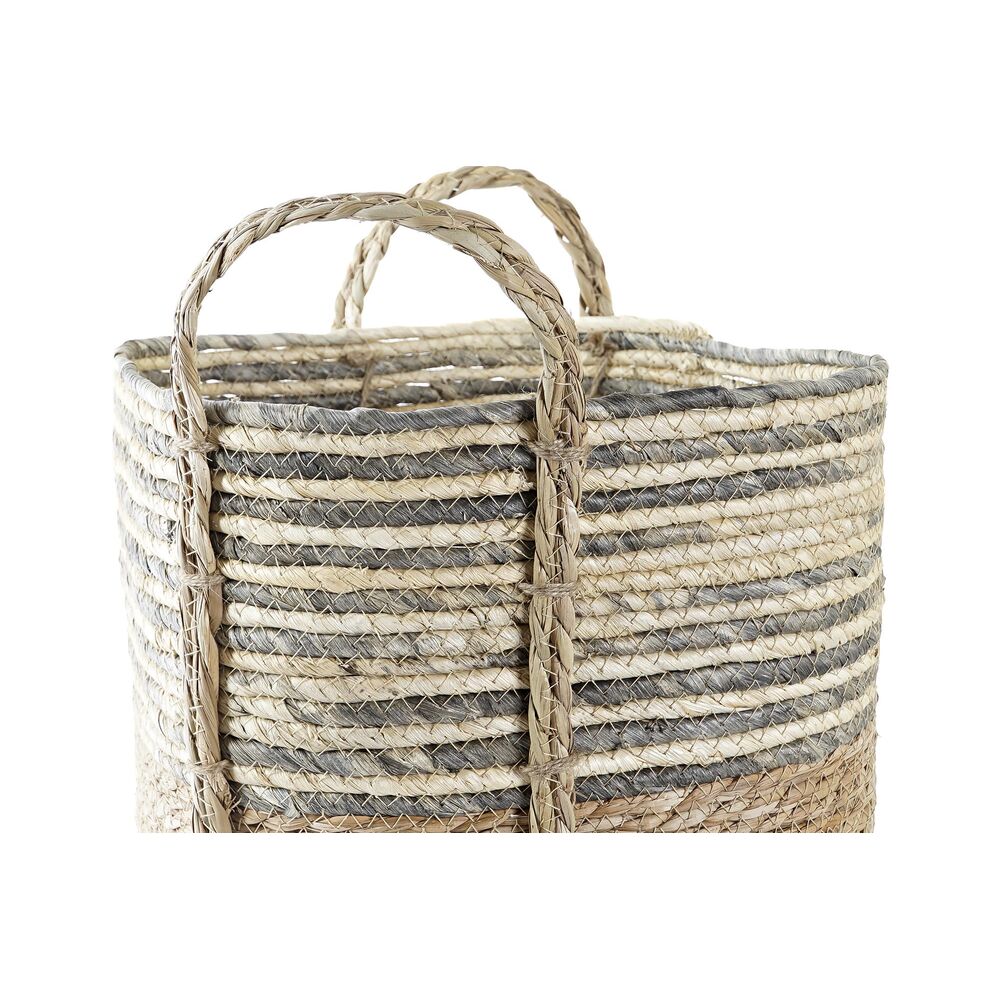 Korg DKD Home Decor Grå Naturliga fibrer (2 antal) (1 antal) - 2