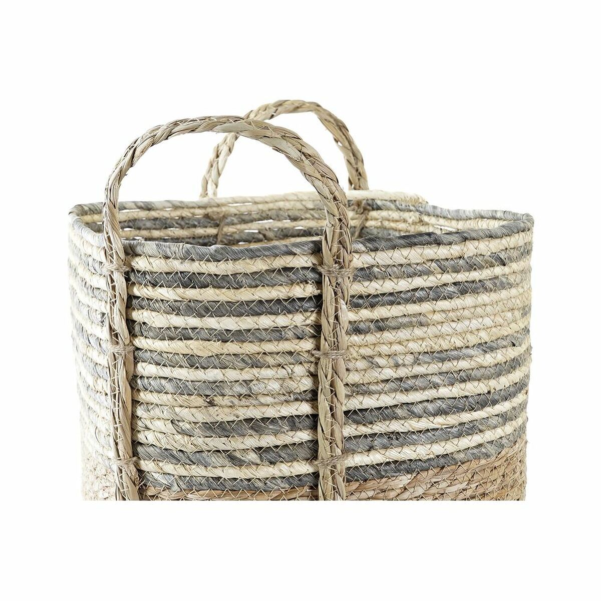 Korg DKD Home Decor Grå Naturliga fibrer (2 antal) (1 antal) - 8