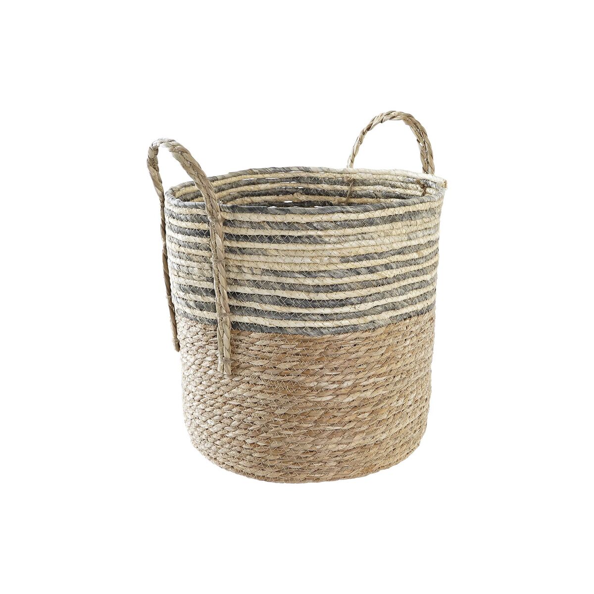 Korg DKD Home Decor Grå Naturliga fibrer (2 antal) (1 antal)