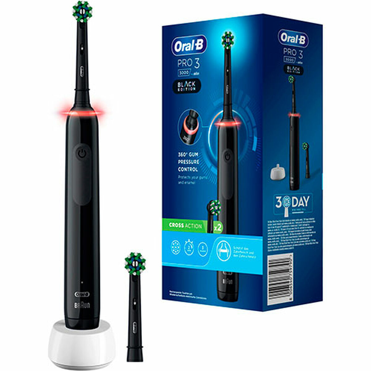 Elektrisk Tandborste Oral-B Pro 3 3000 Svart