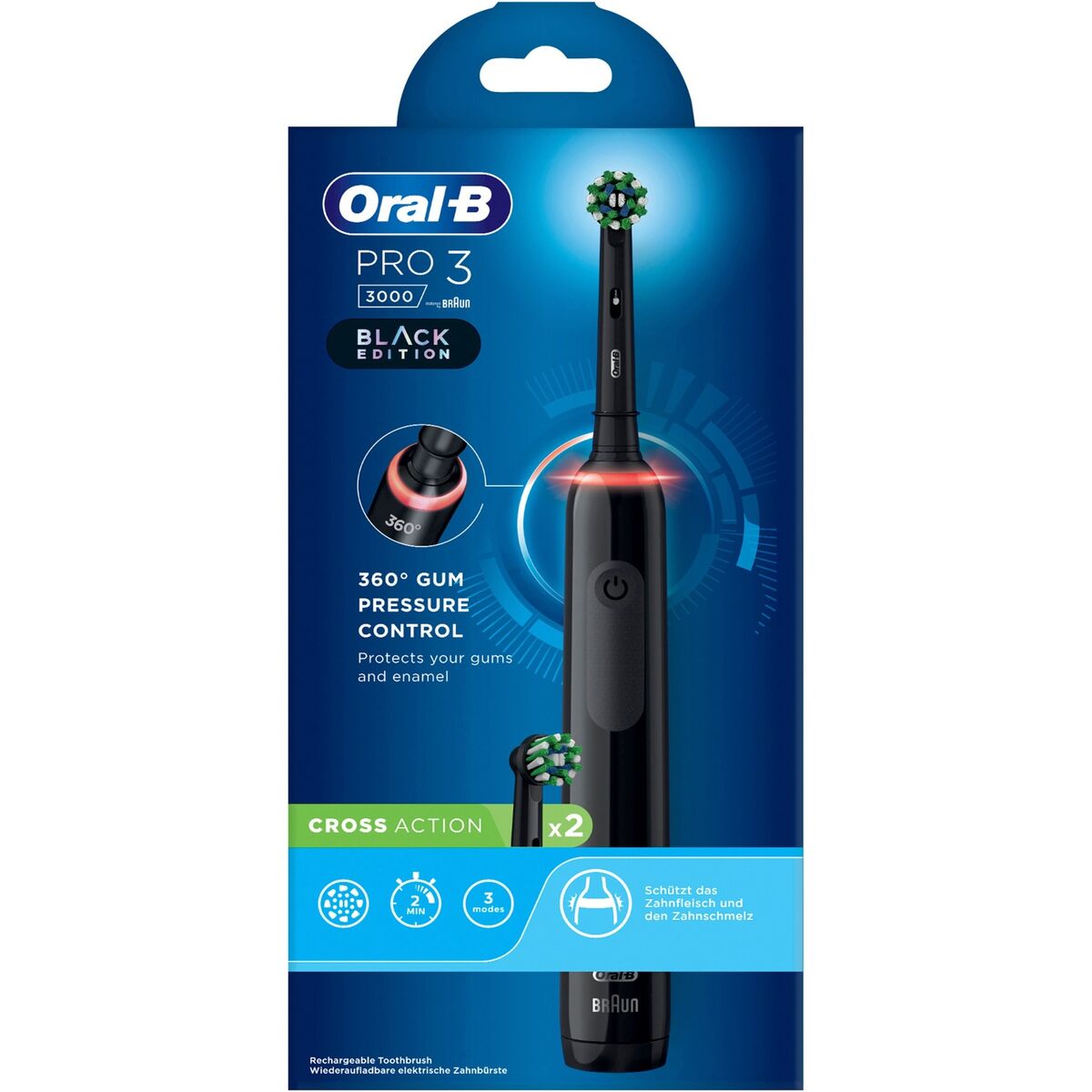 Elektrisk Tandborste Oral-B Pro 3 3000 Svart - 3