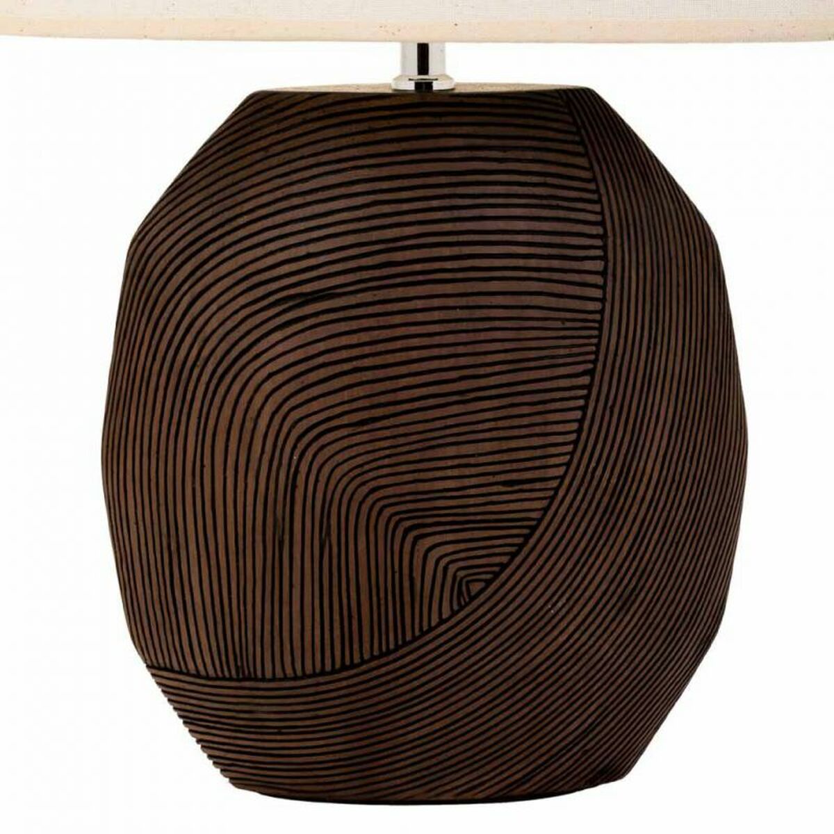 Bordslampa Alexandra House Living Brun Polyresin 220-240 V 12 x 34 x 24 cm - 4