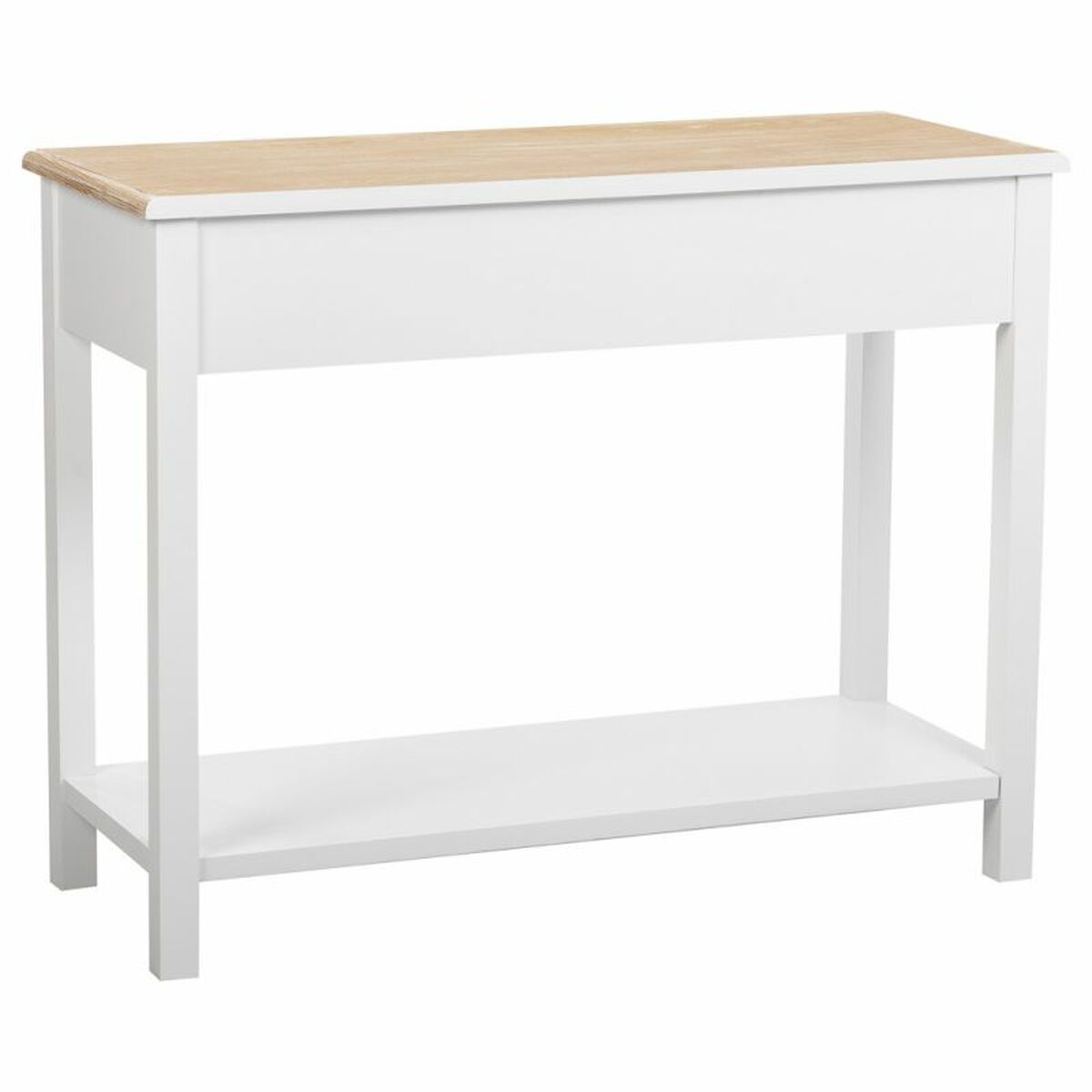 Hallmöbel med lådor Alexandra House Living Vit Brun Zinklegering Trä MDF 40 x 78 x 100 cm - 6