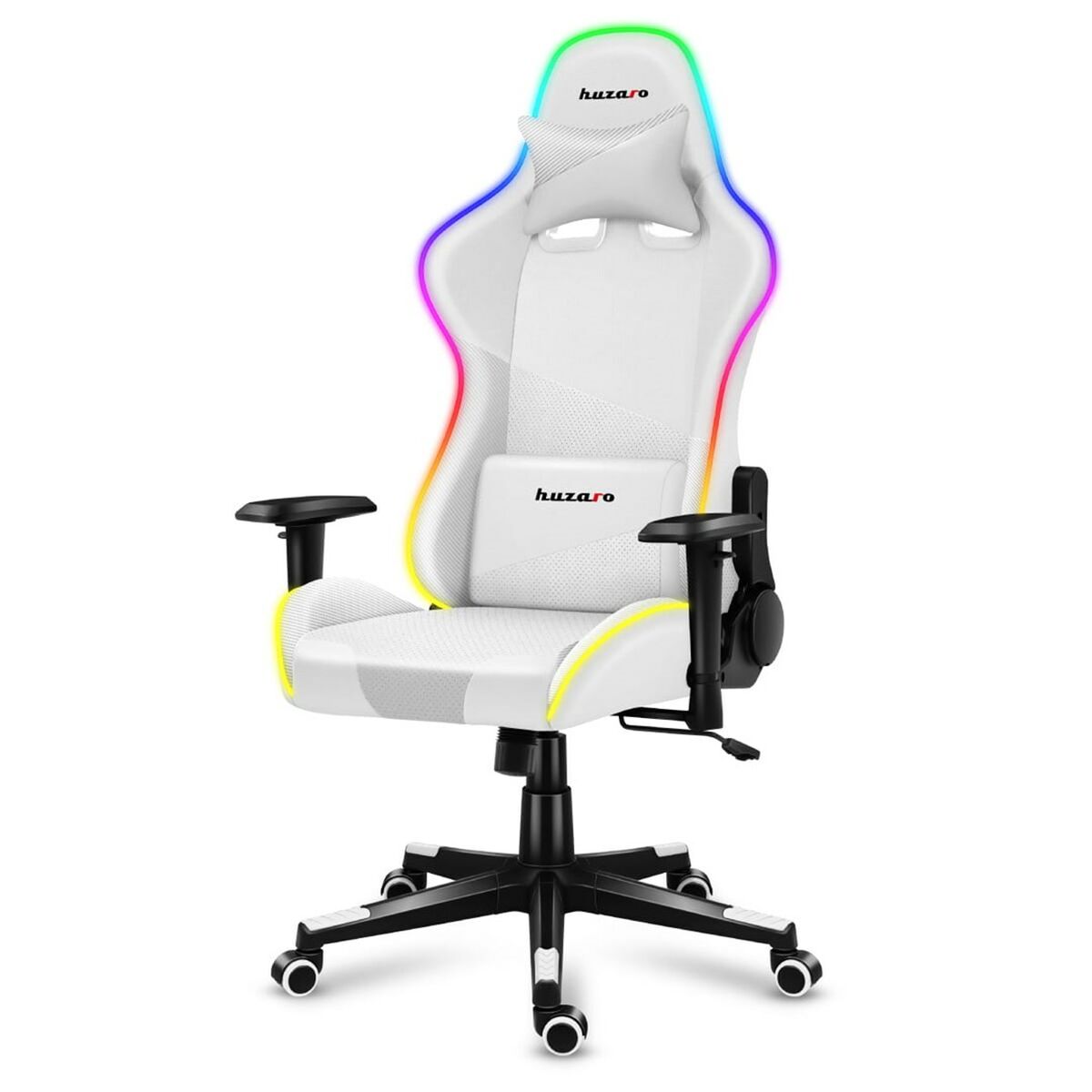 Spelstol Huzaro Force 6.2 RGB Vit - 7