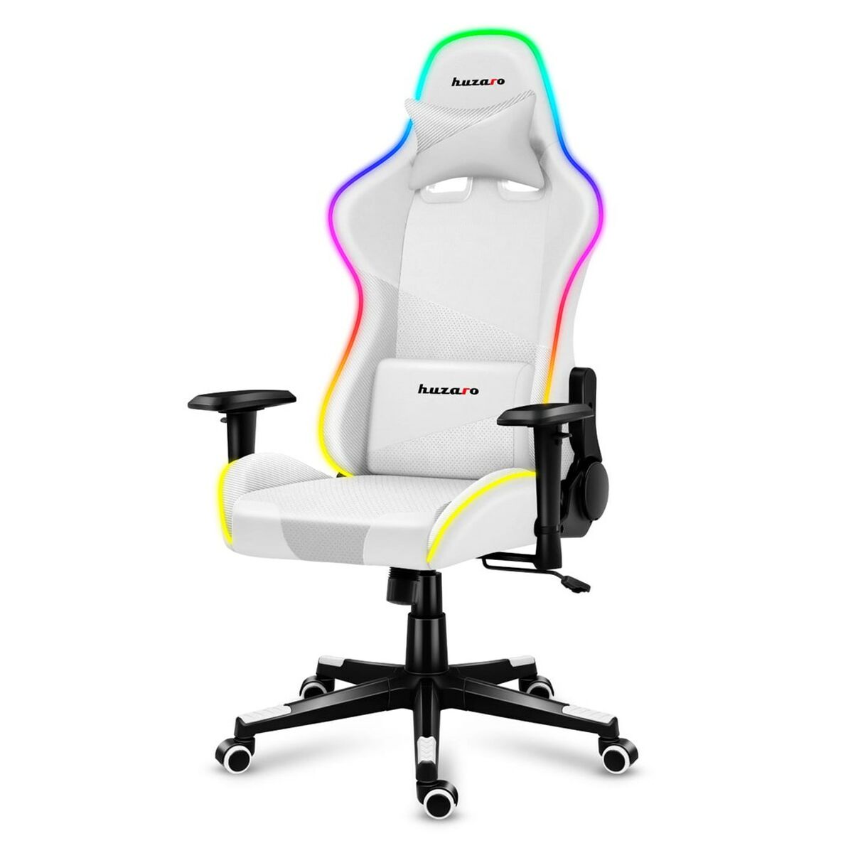Spelstol Huzaro Force 6.2 RGB Vit - 3