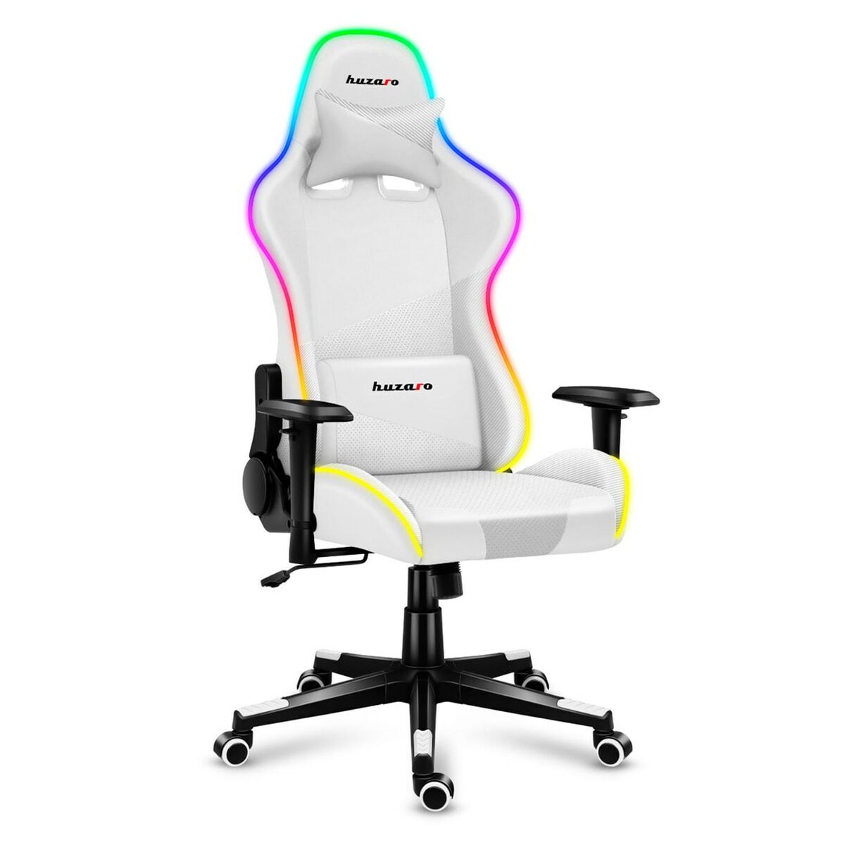 Spelstol Huzaro Force 6.2 RGB Vit - 4