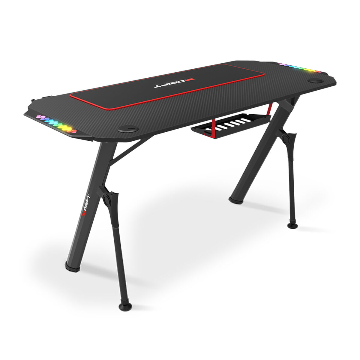 Skrivbord Gaming DRIFT DRDZ175RGB Svart 120 x 60 cm - 5