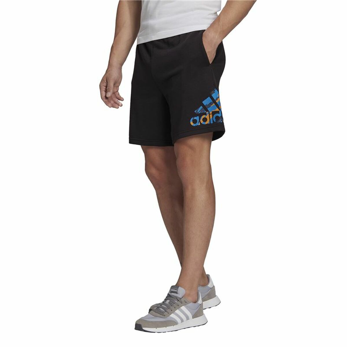 Sportshorts för män Adidas Camo Svart - 2