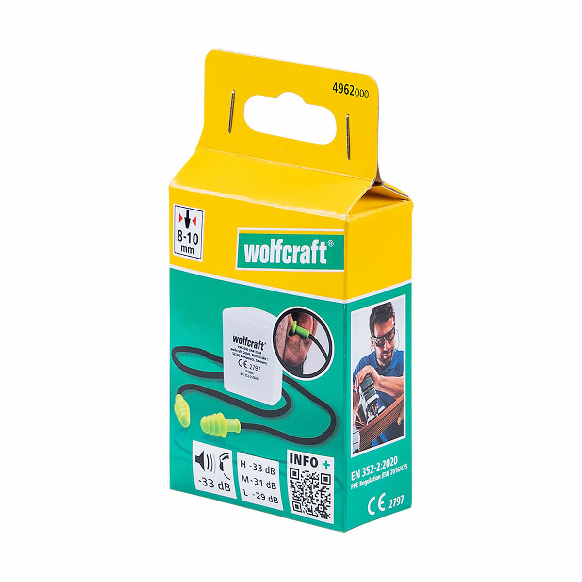 Öronproppar Wolfcraft 4962000 - 3