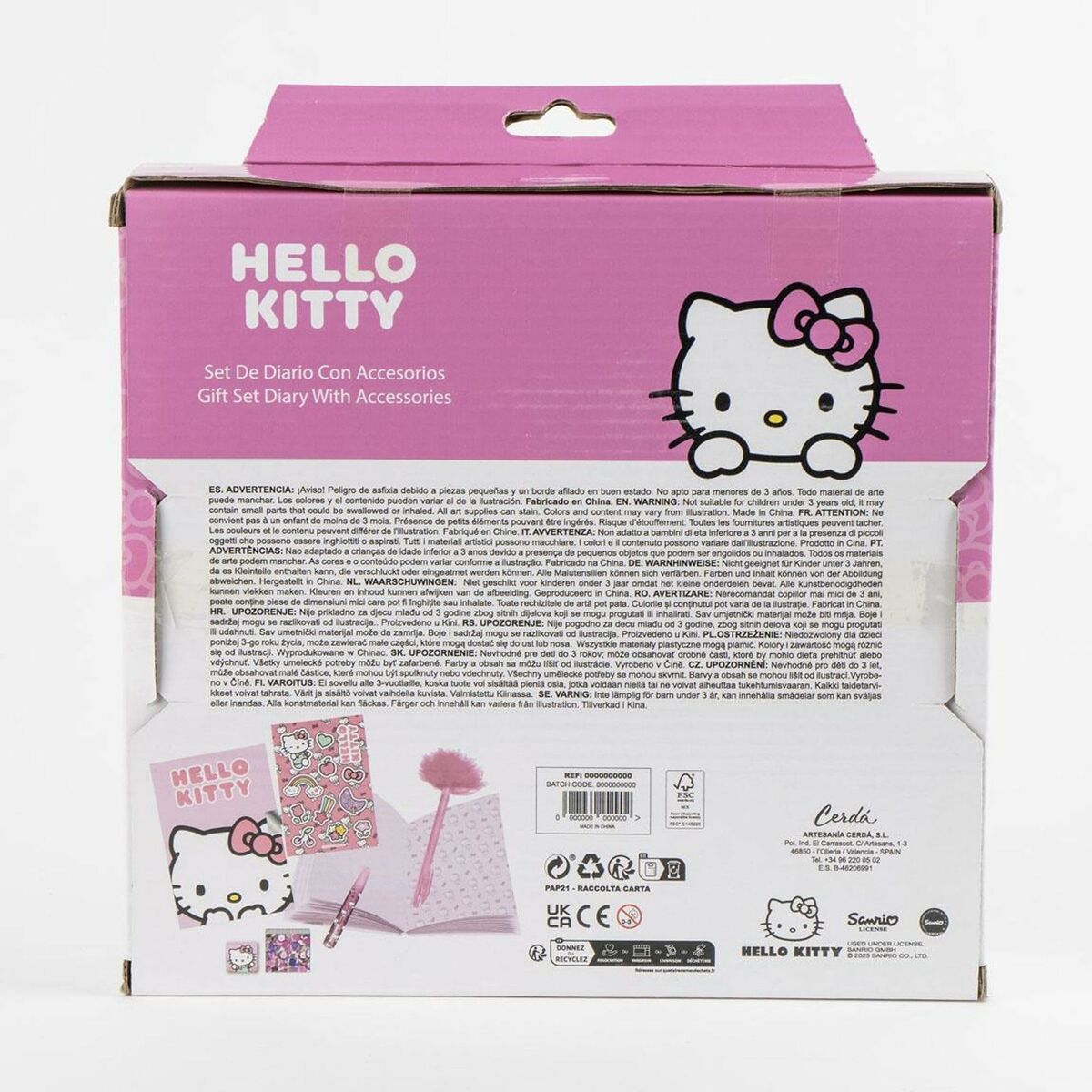 Brevpapper Set Hello Kitty Multicolour - 3