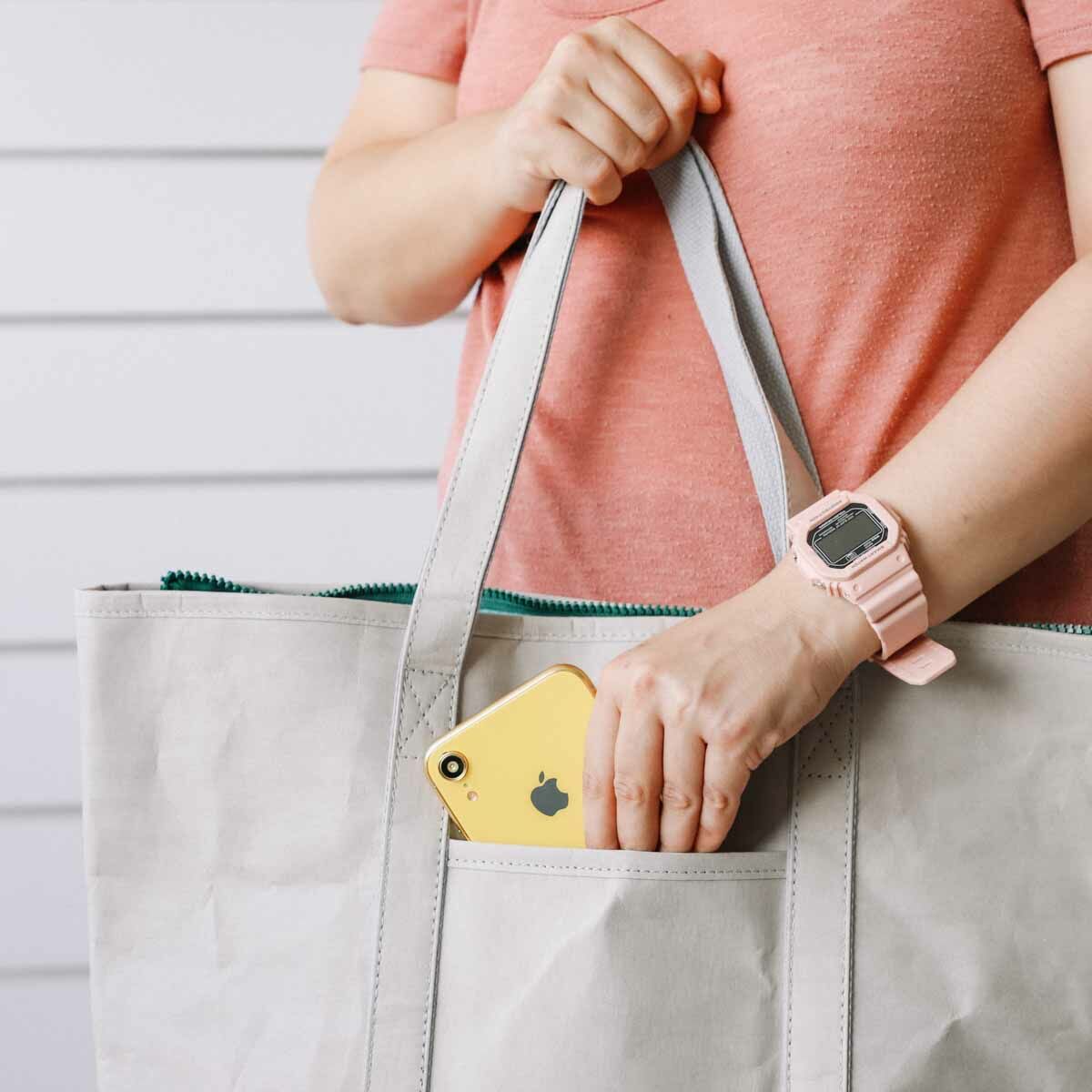 Shoppingväska KSIX Grå Polyester kraftpapper - 15
