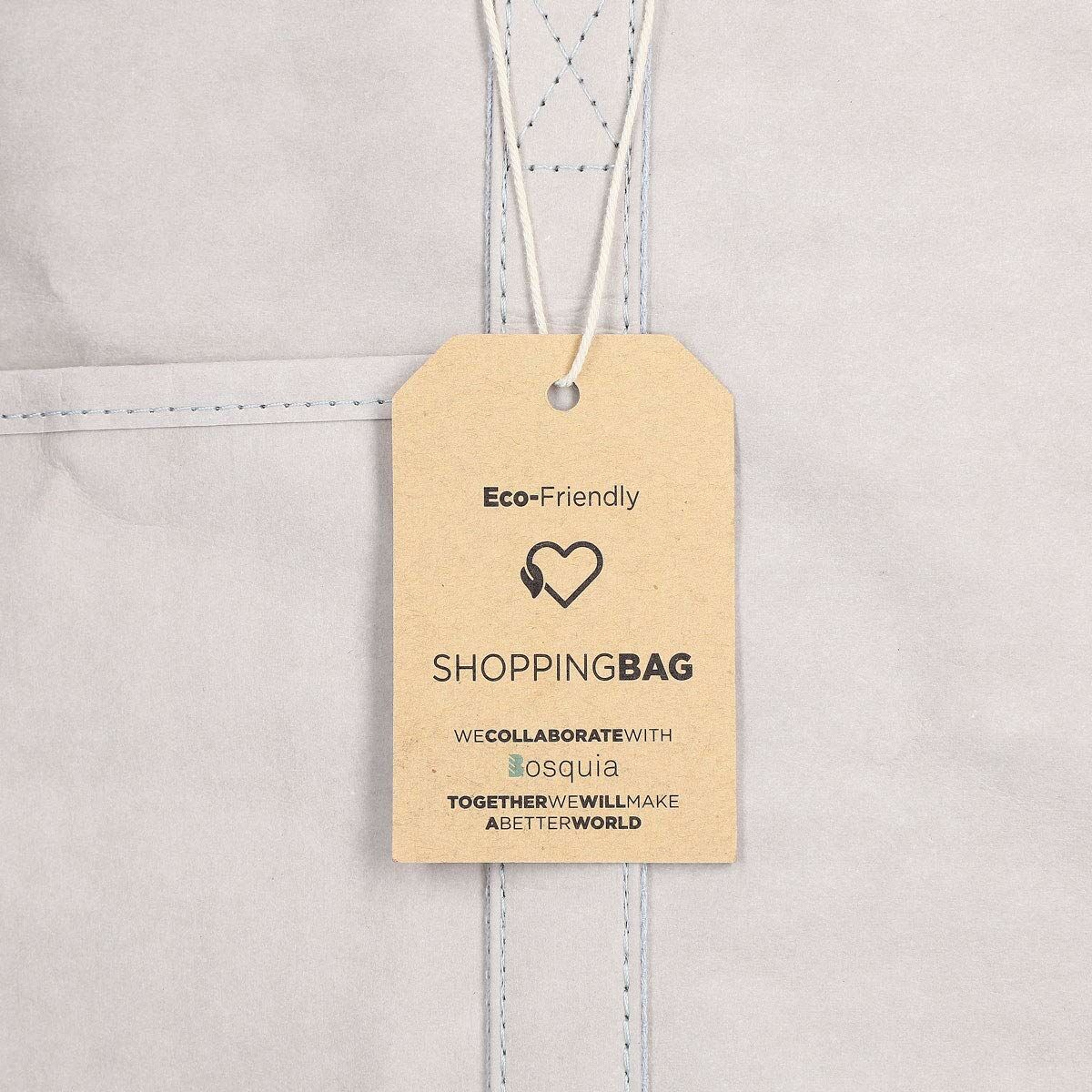 Shoppingväska KSIX Grå Polyester kraftpapper - 4