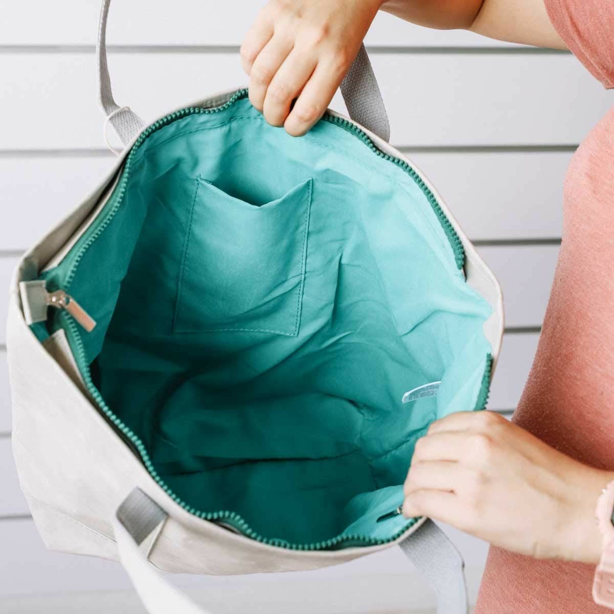 Shoppingväska KSIX Grå Polyester kraftpapper - 8