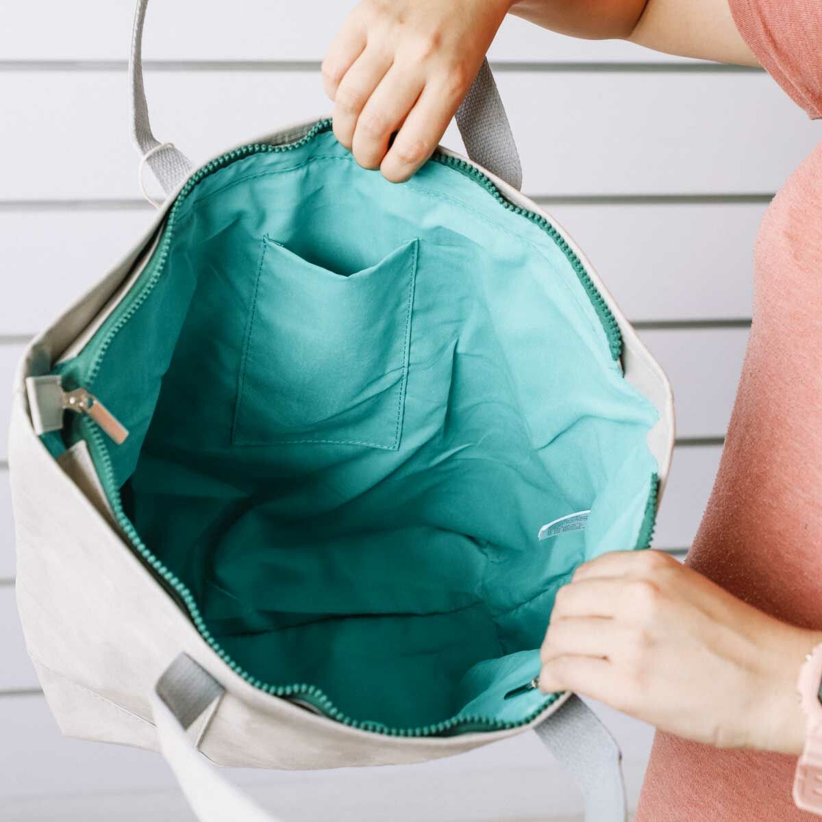 Shoppingväska KSIX Grå Polyester kraftpapper - 16