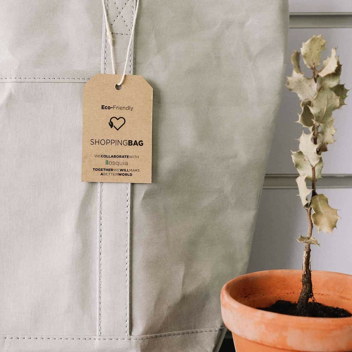 Shoppingväska KSIX Grå Polyester kraftpapper - 6