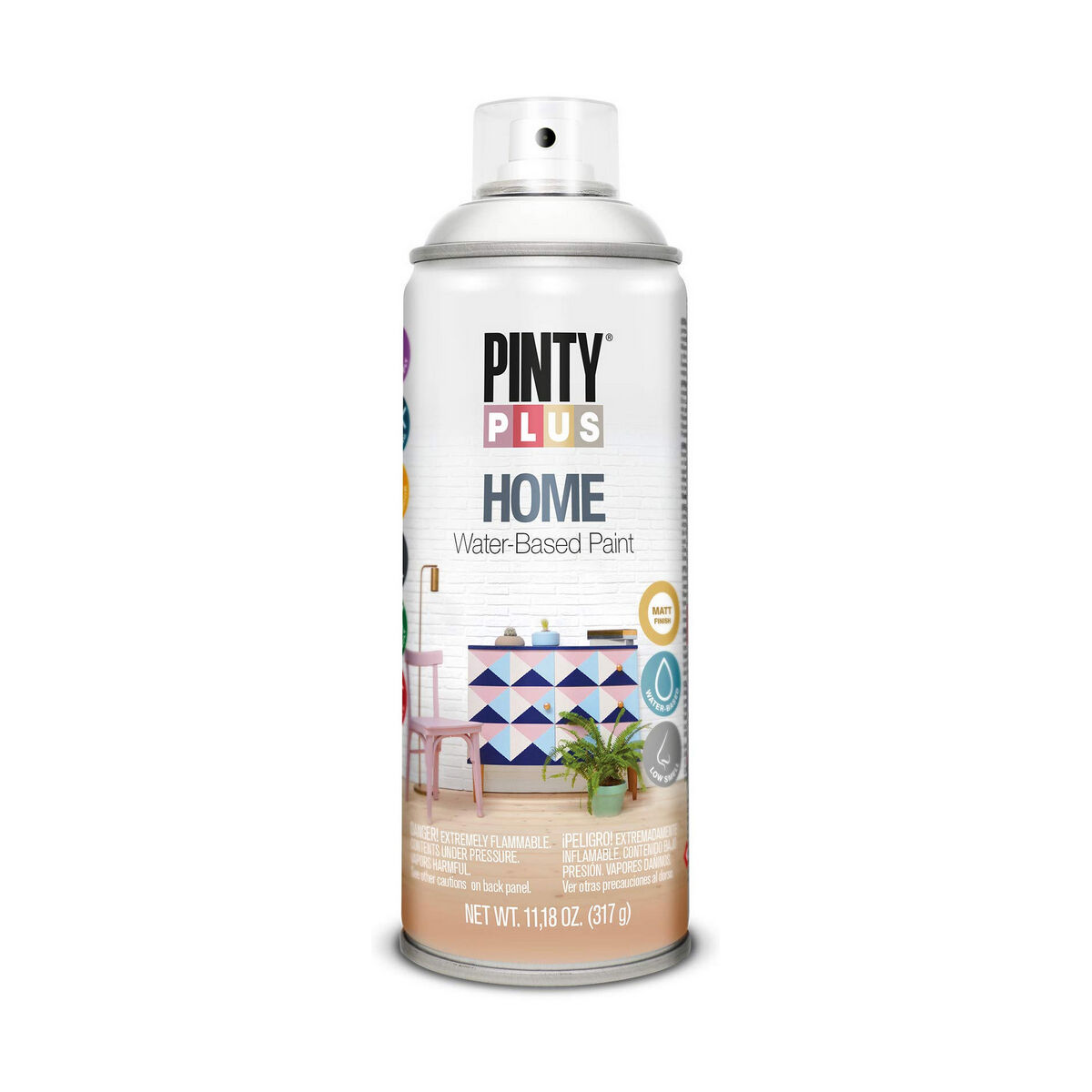 Sprejfärg Pintyplus Home HM111 400 ml Neutral White - 3