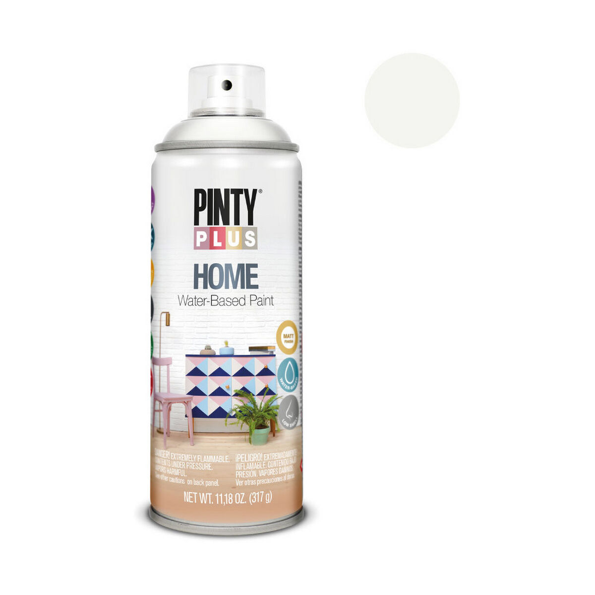 Sprejfärg Pintyplus Home HM111 400 ml Neutral White - 4
